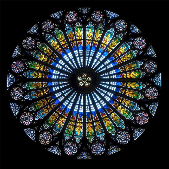 rose window strasbourg cathedral strasbourg france 45975